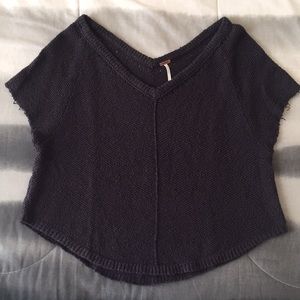 NWOT Free People Charcoal Gray Sweater